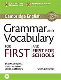  Grammar and Vocabulary for First and First for Schools Book with Answers and Audio (Multiple-component retail product)