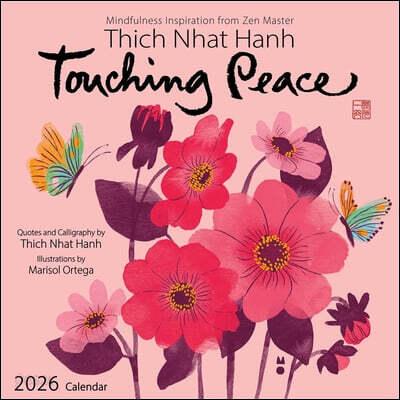  Thich Nhat Hanh 2026 Wall Calendar: Touching Peace (Wall)