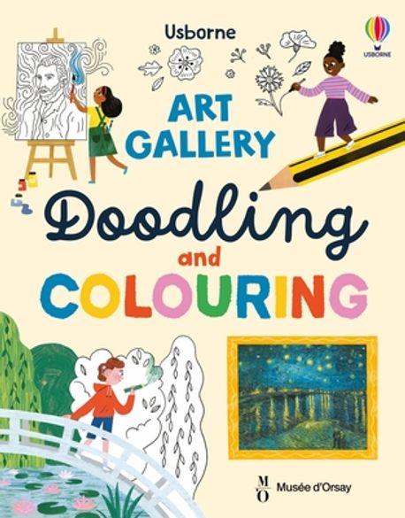  Art Gallery Doodling and Colouring (Paperback)
