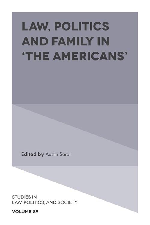 Law, Politics and Family in 'The Americans' (Hardcover)