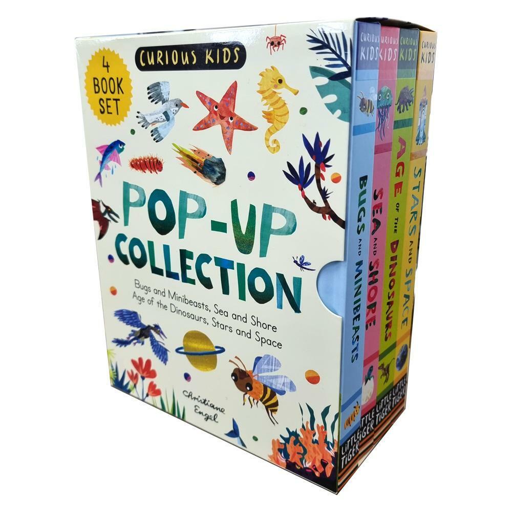  Curious Kids Pop Up Collection 4 Books Set (Board Book 4권)