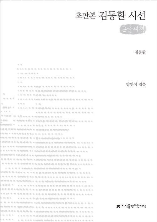  [큰글씨책] 김동환 시선