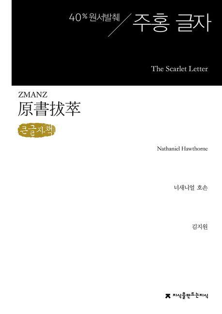 [큰글자책] 원서발췌 주홍 글자