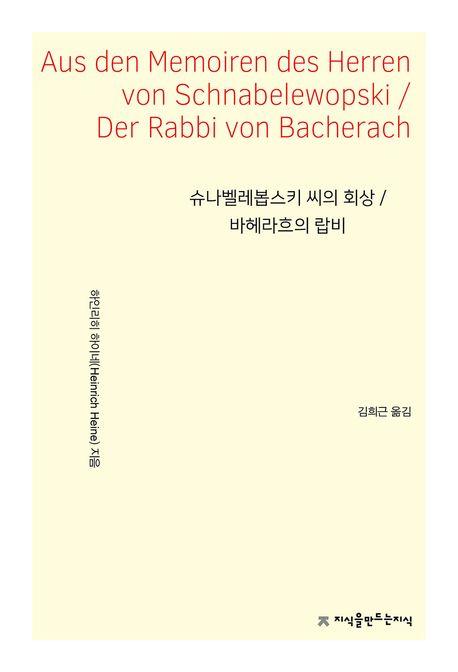  슈나벨레봅스키 씨의 회상 / 바헤라흐의 랍비