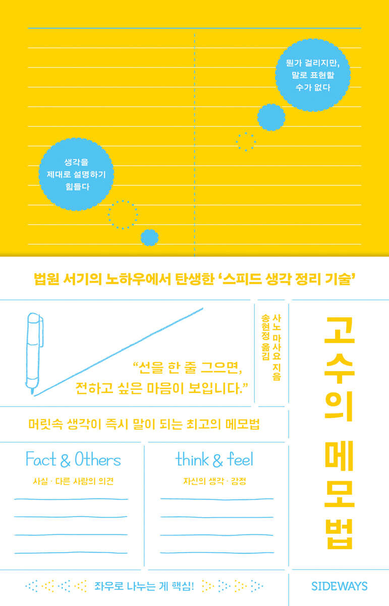 고수의 메모법 - 법원 서기의 노하우에서 탄생한 ‘스피드 생각 정리 기술’