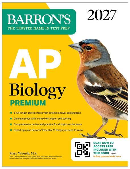 AP Biology Premium, 2027: Prep Book with 6 Practice Tests + Comprehensive Review + Online Practice (Barrons AP Prep) (Paperback)