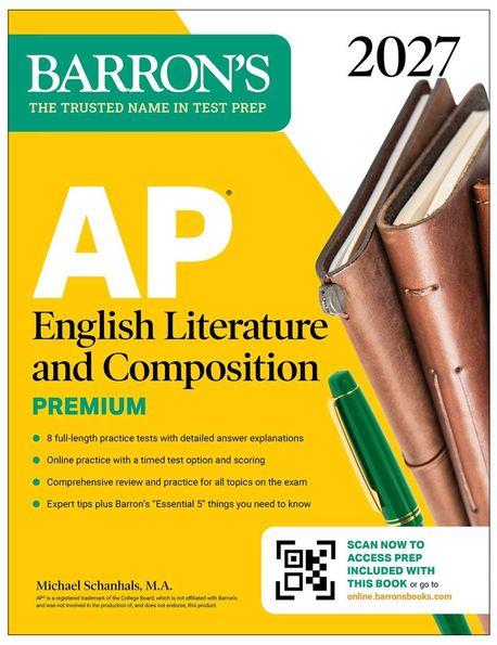  AP English Literature and Composition Premium, 2027: Prep Book with 8 Practice Tests + Online Practice (Paperback)